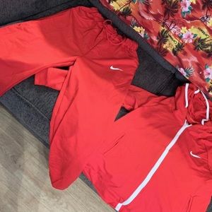 Red Nike Two-set Piece